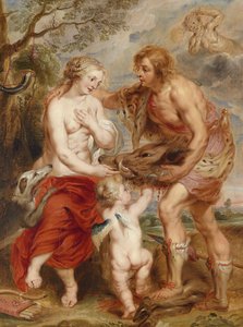 Meleager tilbyr Calydon-svinene dra til Atalanta av Peter Paul Rubens