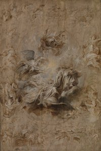 Flere skisser for taket til banketthuset av Peter Paul Rubens