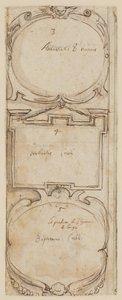 Ornamentale rammer (verso av Creation of Animals), ca. 1610 av Peter Paul Rubens