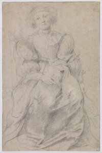 Portrett av Hélène Fourment, ca. 1630-1631 av Peter Paul Rubens