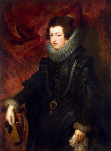 Portrett av dronning Elisabeth av Frankrike 1602-1644, dronningkonsort av Spania, c1628-1629 av Peter Paul Rubens