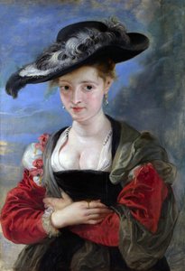 Portrett av Susanna Lunden (?) (Stråhatten) ca. 1622-5 (olje på panel) av Peter Paul Rubens