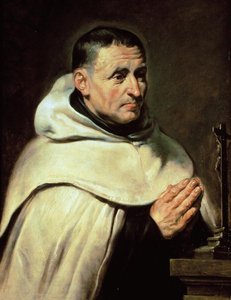 Portrett av en karmelitt prior (olje på tre) av Peter Paul Rubens