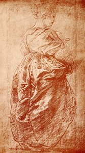 Kjolestudie til en dame av Peter Paul Rubens