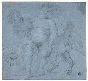 Silenus støttet av to satyrer av Peter Paul Rubens