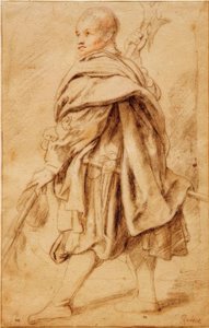 Studie av en helleberdier av Peter Paul Rubens