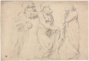 Studier av en romersk sarkofag av Peter Paul Rubens