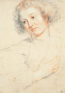 Studie av lederen av St. Apollonia (tegning) av Peter Paul Rubens