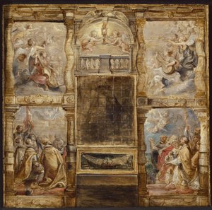 Eukaristiens tilbedelse, ca. 1626 av Peter Paul Rubens