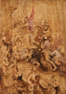Oppstigningen til Golgata. Bæringen av korset av Peter Paul Rubens