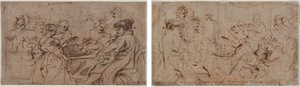 Festen til Herodes (recto) Tomyris med hodet til Kyros (verso) av Peter Paul Rubens