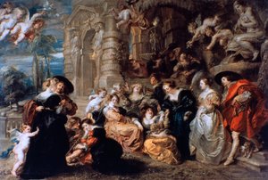 Kjærlighetens hage, c1630 av Peter Paul Rubens
