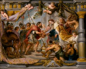 Møtet mellom Abraham og Melkisedek, ca. 1626 av Peter Paul Rubens