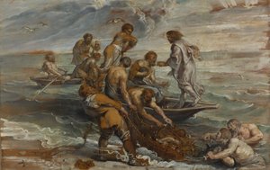 The Miraculous Draft of Fishes, 1618-1619 av Peter Paul Rubens