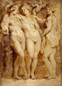 The Three Graces, ca 1620-1623. av Peter Paul Rubens