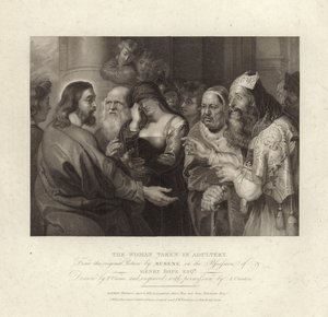 Kvinnen tatt i utroskap av Peter Paul Rubens