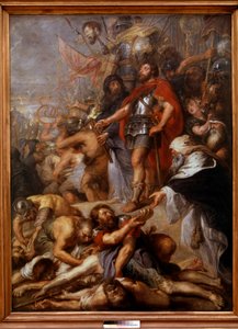 Triumfen til Judas Maccabee Judas Maccabee (eller Maccabee), med kallenavnet hammeren, etterfølgeren til sin far Mattathias (Matathias, Mattathias) i spissen for det jødiske opprøret mot undertrykkelsen av seleukidene under Antiokias regjeringstid av Peter Paul Rubens