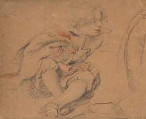 Sittende ung mann av Peter Paul Rubens