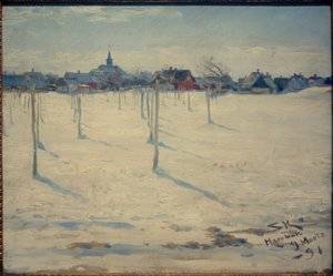 Hornbæk i vinter av Peder Severin Krøyer