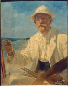 Selvportrett av kunstneren av Peder Severin Krøyer