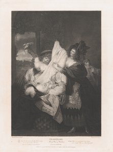 Falstaff in the Buck Basket Shakespeare, Merry Wives of Wi..., først utgitt 1793, gjenutgitt 1852.