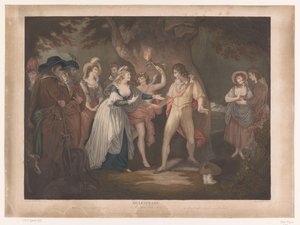 Rosalind viser Orlando i sitt eget hjem Shakespeare. Som du liker det (tittel på objekt)