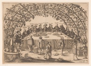 Bankett med de involverte i Schmalkaldic Association av Peter Troschel