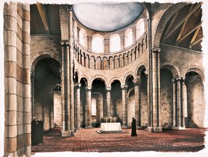 Battle Abbey, 1100-tallet, c1990-2010 av Peter Urmston