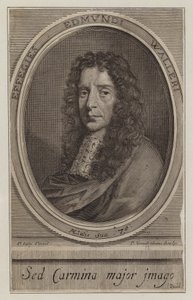Edmund Waller , engelsk poet og politiker (gravering) av Peter Vanderbank