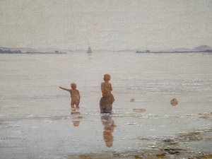 Utsikt over Roskildefjorden nær Frederikssund, Sjælland av Peter Vilhelm Carl Kyhn