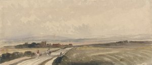 A Yorkshire Road (akvarell og grafitt på papir) av Peter de Wint