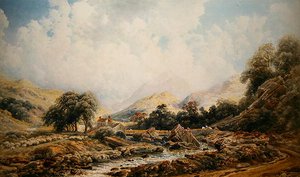 Brougham Mill (akvarell på papir) av Peter de Wint
