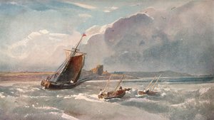 Nær havnen, c1820 av Peter de Wint