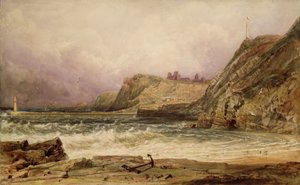 Whitby (blyant og akvarell) av Peter de Wint