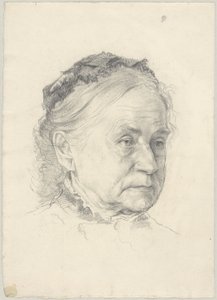 Portrett av kunstnerens mor av Peter von Halm