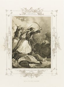 Christos Anagnostaras fra albumet med gresk heroisme, ca 1835 av Peter von Hess