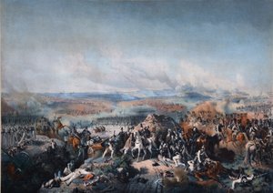 Slaget ved Borodino 26. august 1812, første kvartal av 1800-tallet.