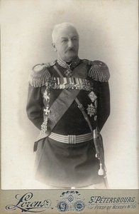 General Konstantin Pavlovich Prezhbiano 1840-1905, 1898. av Petersburg . Photo studio Alfred Lorens
