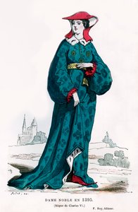 Adelskvinne fra Charles VI av Frankrikes tid, 1395 1882-1884