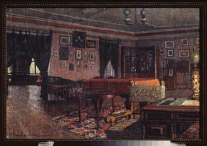 Stuen i huset til Peter Ilich Tchaikovsky av Petr Ivanovic Petrovichev