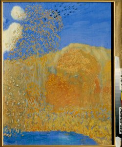 ""Terres inondees"" (Flood-Lands) Peinture de Pyotr Savvich Utkin (1877-1934) 1908 Dim 72x55,9 cm State Tretyakov Gallery, Moscou