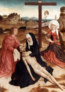 Lamentation Over The Dead Christ, ca. 1444 (olje på panel) av Petrus Christus