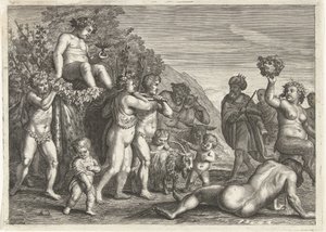 Triomf van Bacchus av Petrus Clouwet (possibly)