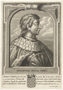 Charles III den enkle, konge av Vest-Francia av Petrus Clouwet