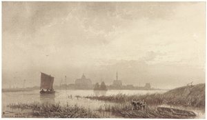 Utsikt over Veere av Petrus Franciscus Greive