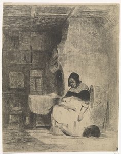 lesende kvinne