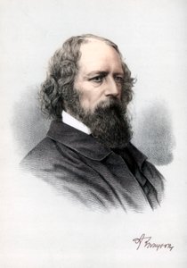 Alfred Tennyson, 1st Baron Tennyson, engelsk poet, c1890. av Petter and Galpin Cassell