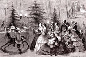 Jul i St. Petersburg, Russland. 1861 (gravering)