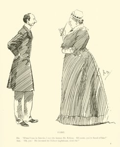 Tegneserie av Phil May, fra 1890-tallet (litho) av Phil May