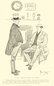 Tegneserie av Phil May, fra 1890-tallet (litho) av Phil May